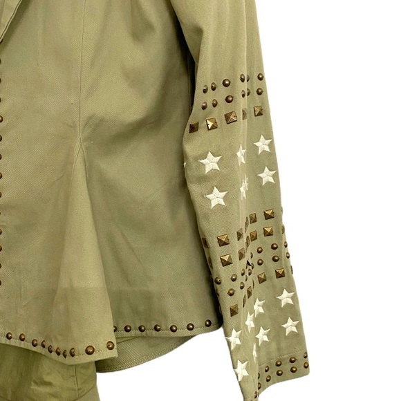 NWT Spell and the Gypsy Eagleback Matinee Khaki Bohemian Peplum Hem Jacket XS - Picture 11 of 16